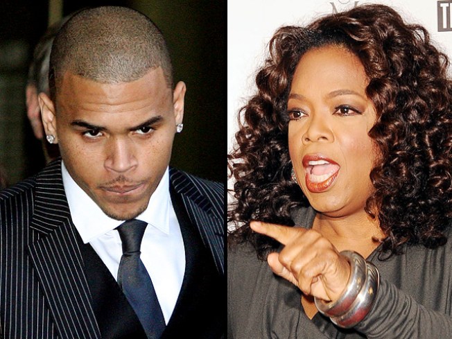 Oprah Fires Back at Chris Brown